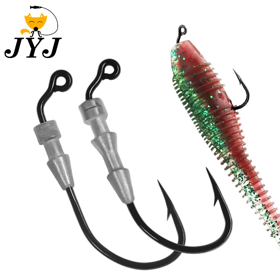 Fishing Hook Barbless - خطاف صيد سمك WODJYJ، 10 قطع،