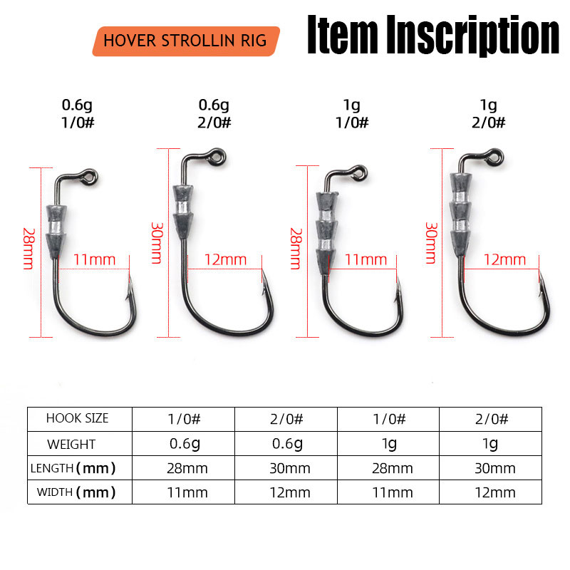 خطاف صيد سمك WODJYJ، 10 قطع، 0 - مراجعة Fishing Hook Barbless وسعره