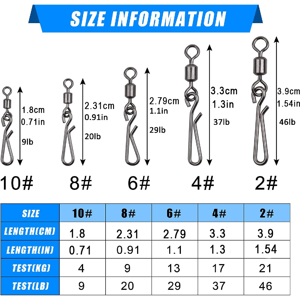 30 قطعة يدور ومفاجئة لصيد الأس - مراجعة Fishing Hook Stainless Steel وسعره