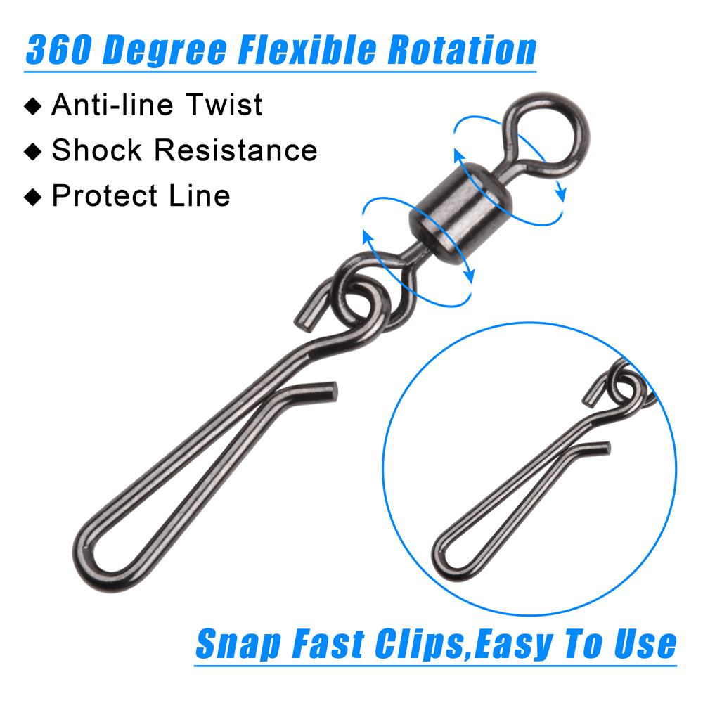 30 قطعة يدور ومفاجئة لصيد الأس - مراجعة Fishing Hook Stainless Steel وسعره