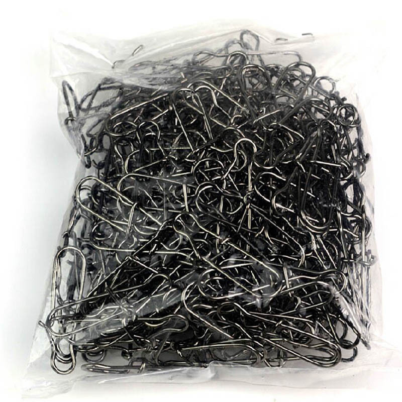 100 قطعة من مشابك الصيد المصنو - مراجعة Fishing Hook Stainless Steel وسعره